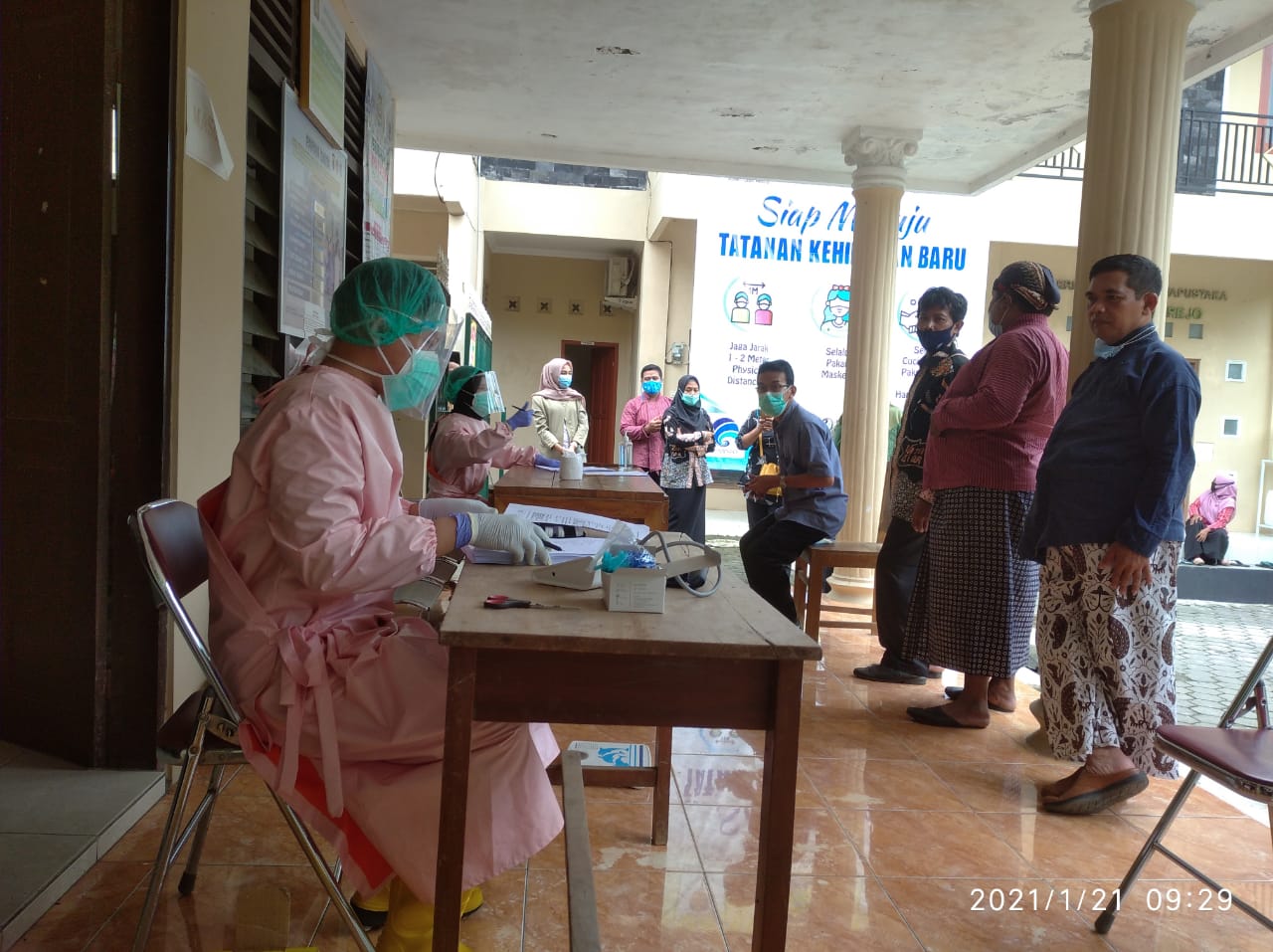 Pemerintah Kalurahan Hargorejo Lakukan Rapid Bagi Pamong Dan Anggota Kelembagaan