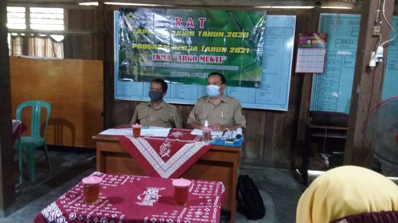 Gapoktan Argomukti Hargorejo Melaksanakan RAT Laporan Akhir  Tahun 2020